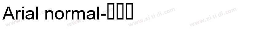 Arial normal字体转换